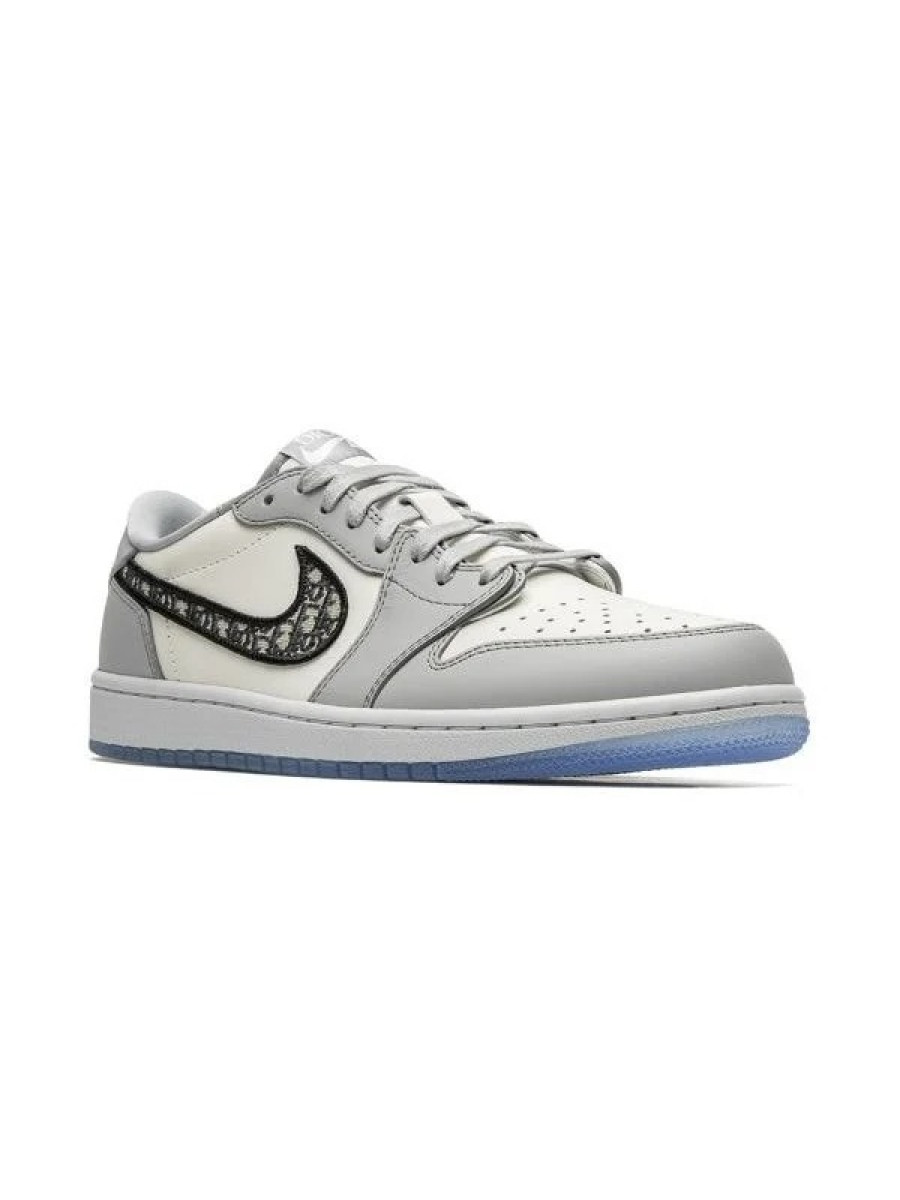 Кроссовки Jordan X Dior Dior Air Jordan 1 Low Серые Jordan X Dior