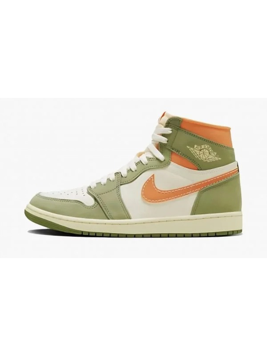 Кроссовки Nike Air Jordan 1 High Og Craft Оливковые
