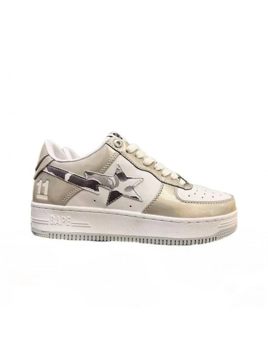 Кроссовки Bape Sta Бежевые