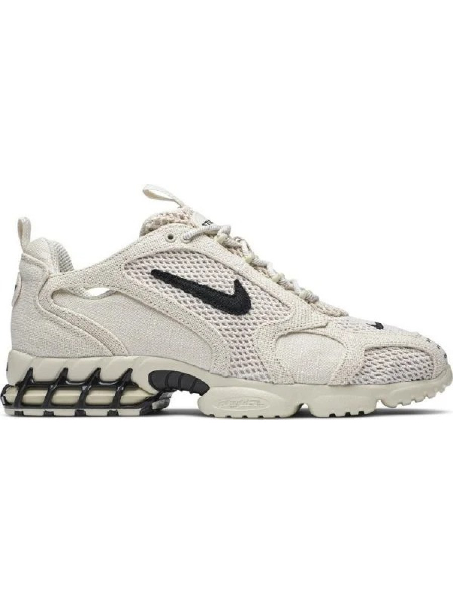 Кроссовки Nike Stussy X Air Zoom Spiridon Caged 2 Белые