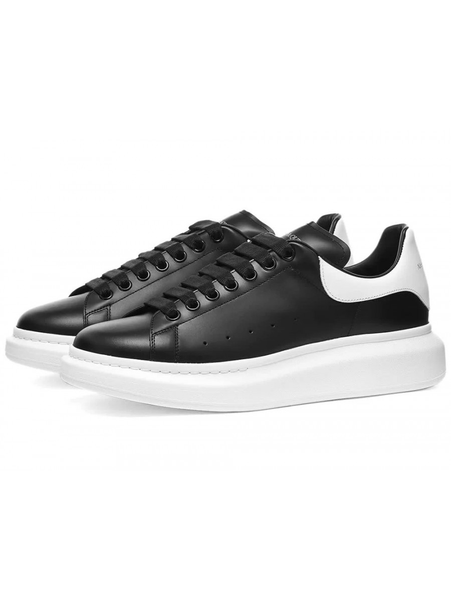 Кроссовки Alexander Mcqueen Heel Tab Wedge Sole Sneaker Черные Alexander Mcqueen