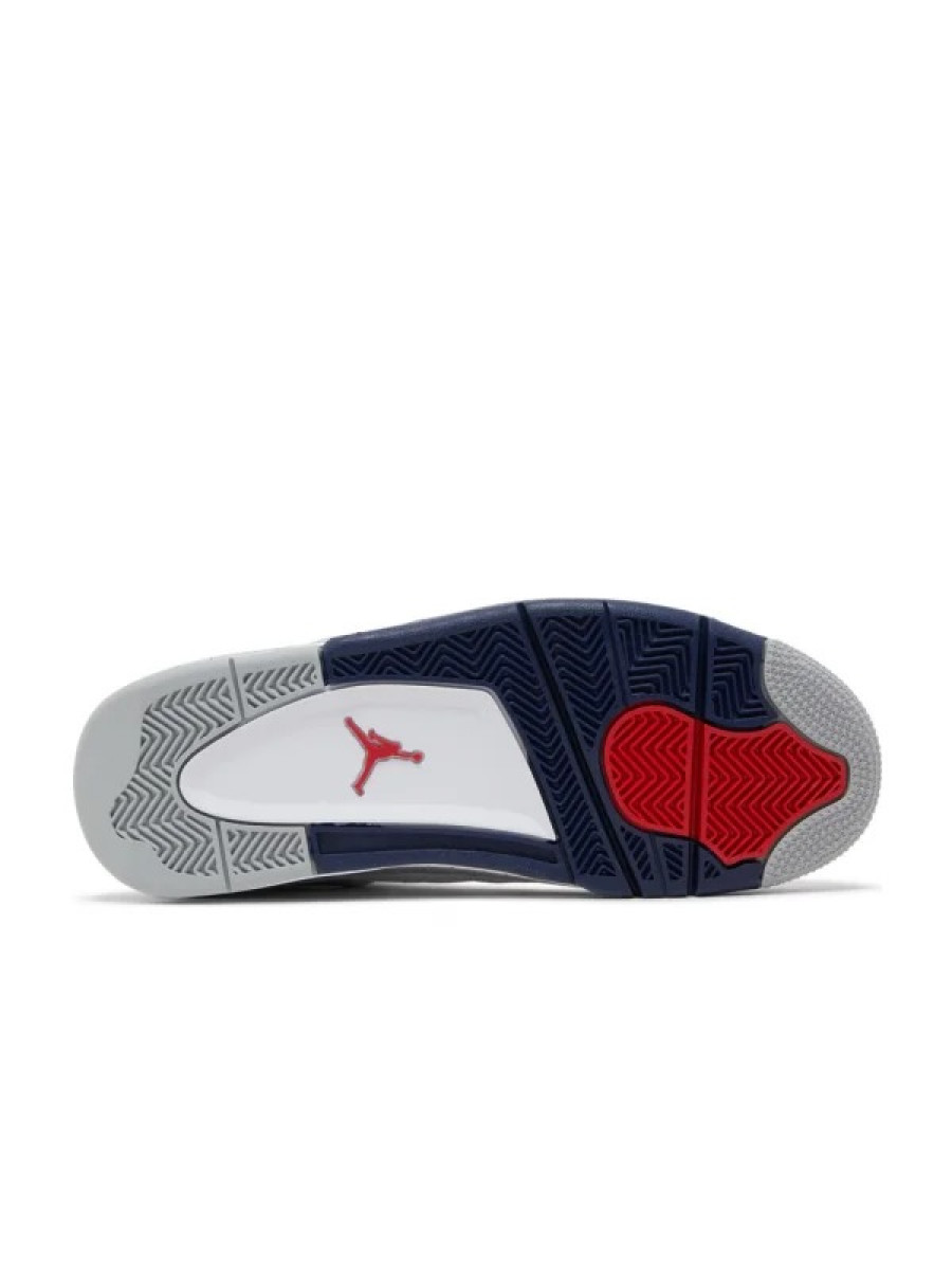 Кроссовки Nike Jordan 4 Retro Midnight Navy Белые