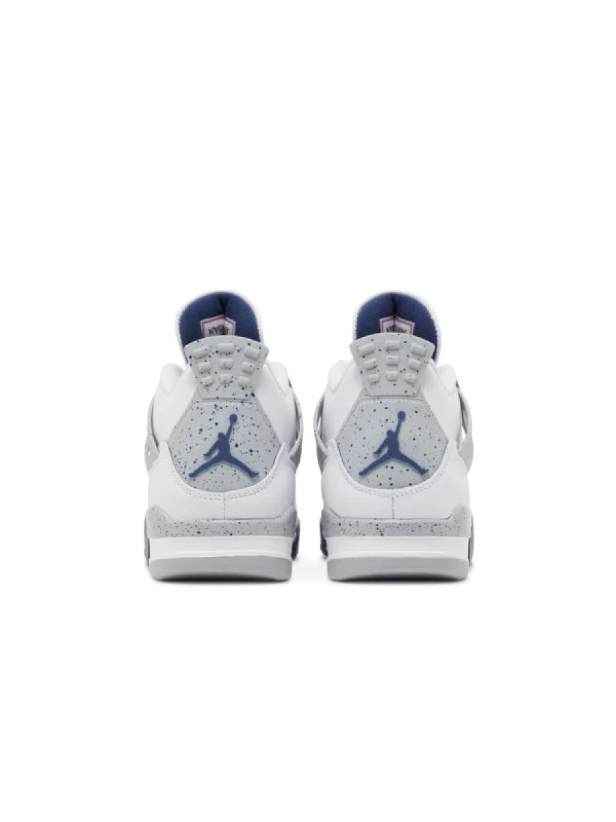 Кроссовки Nike Jordan 4 Retro Midnight Navy Белые