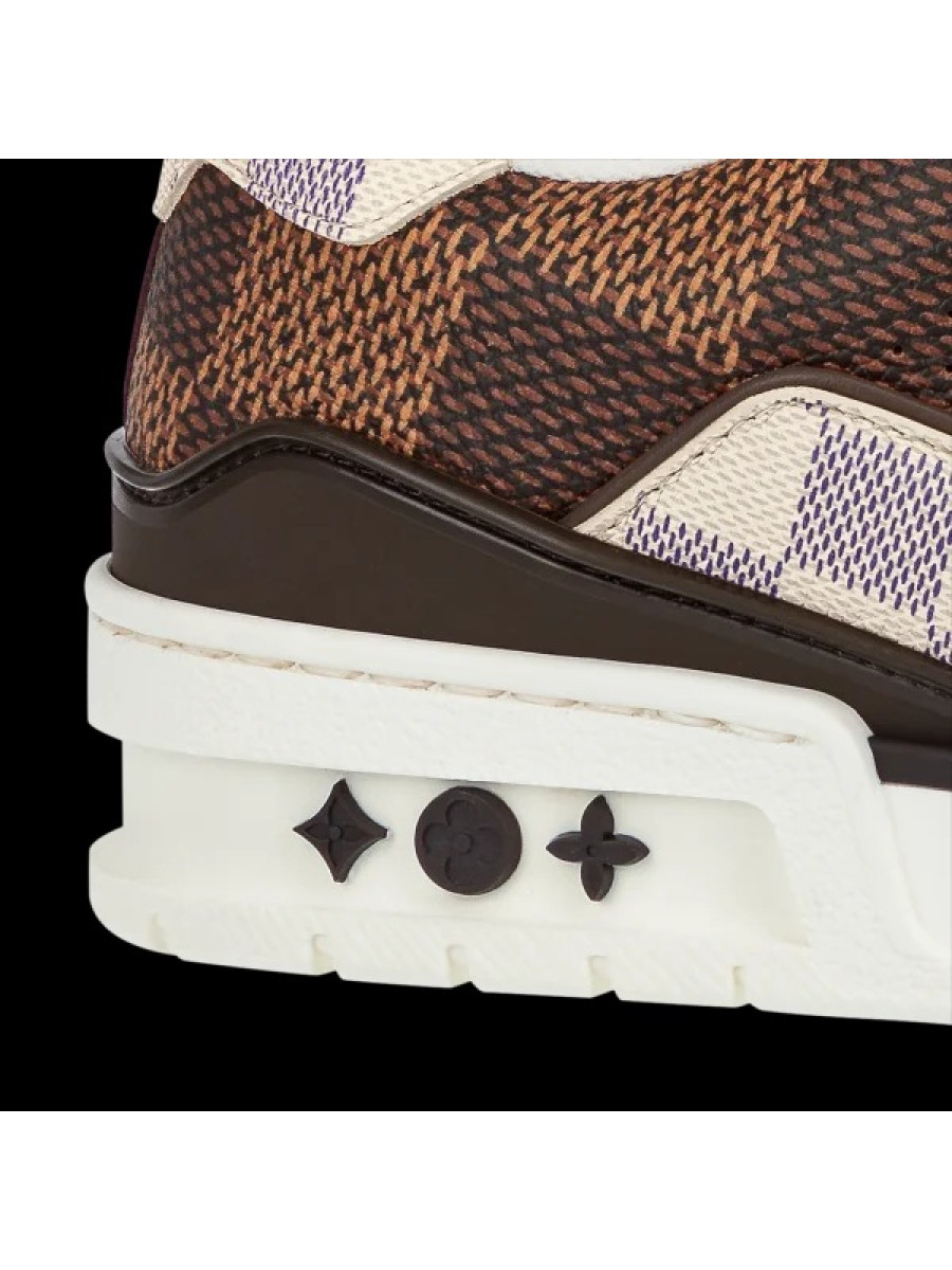 Кроссовки Louis Vuitton Lv Trainer Коричневые