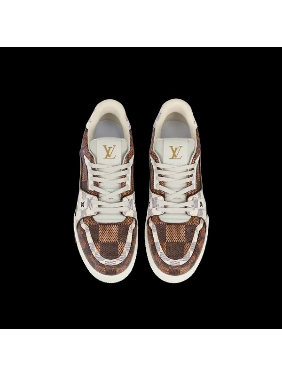 Кроссовки Louis Vuitton Lv Trainer Коричневые