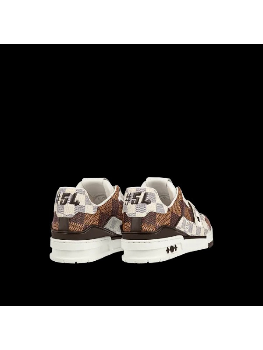 Кроссовки Louis Vuitton Lv Trainer Коричневые