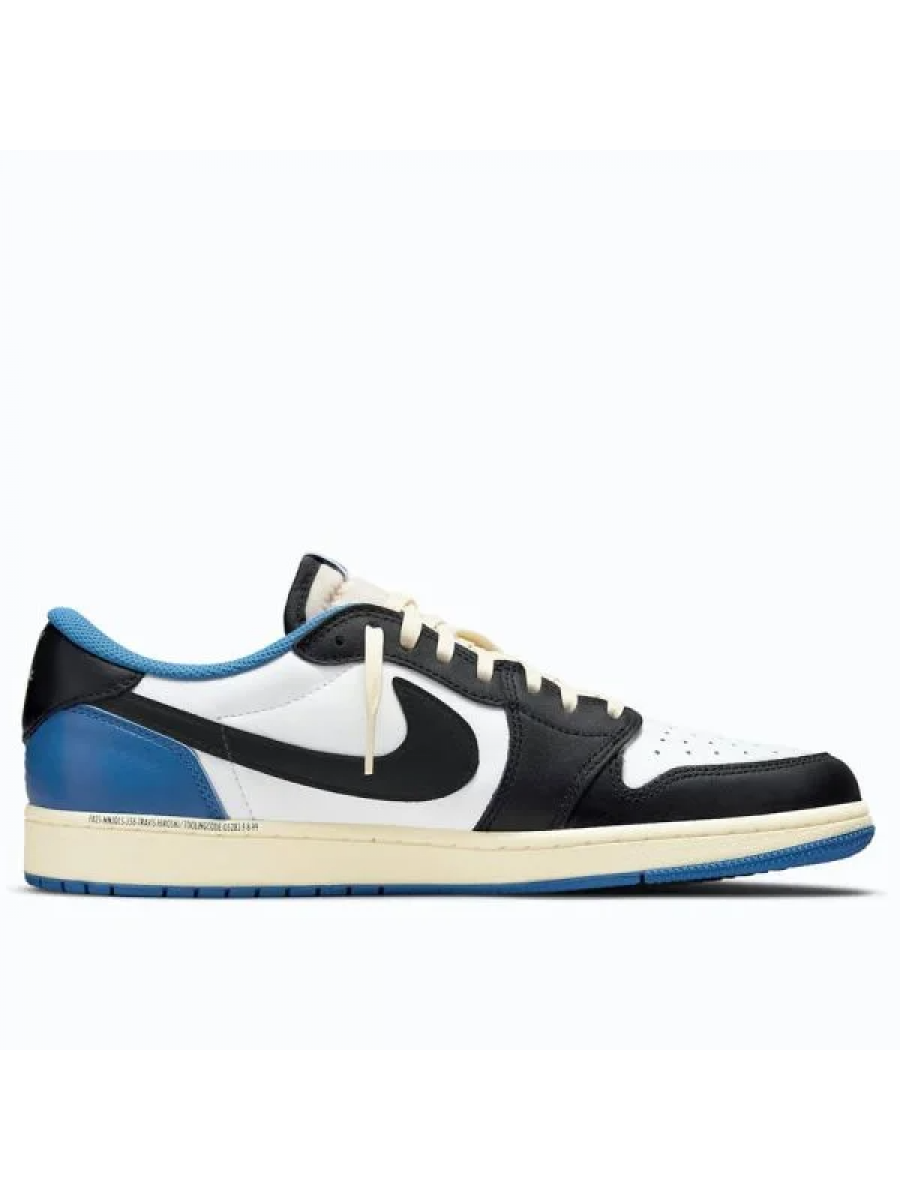 Кроссовки Nike Air Jordan 1 Low Fragment X Travis Scott Синие
