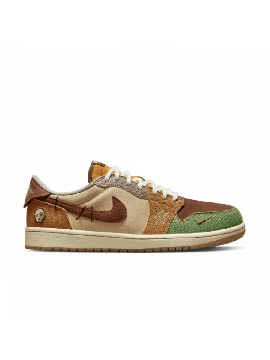 Кроссовки Nike Air Jordan 1 Low Brown Voodoo Коричневые