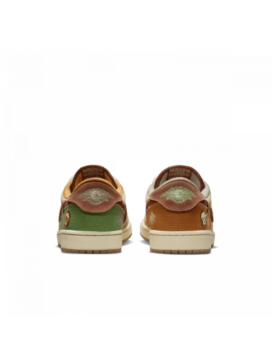 Кроссовки Nike Air Jordan 1 Low Brown Voodoo Коричневые
