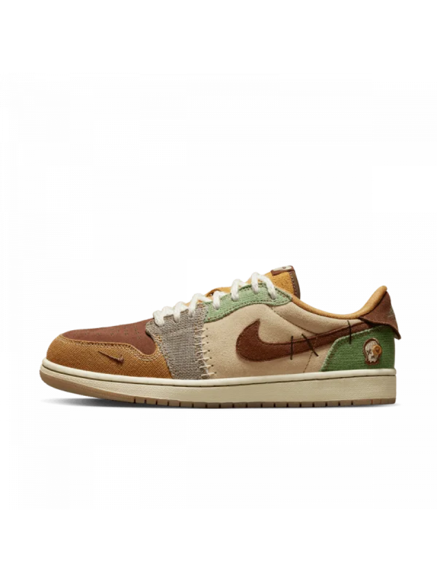 Кроссовки Nike Air Jordan 1 Low Brown Voodoo Коричневые