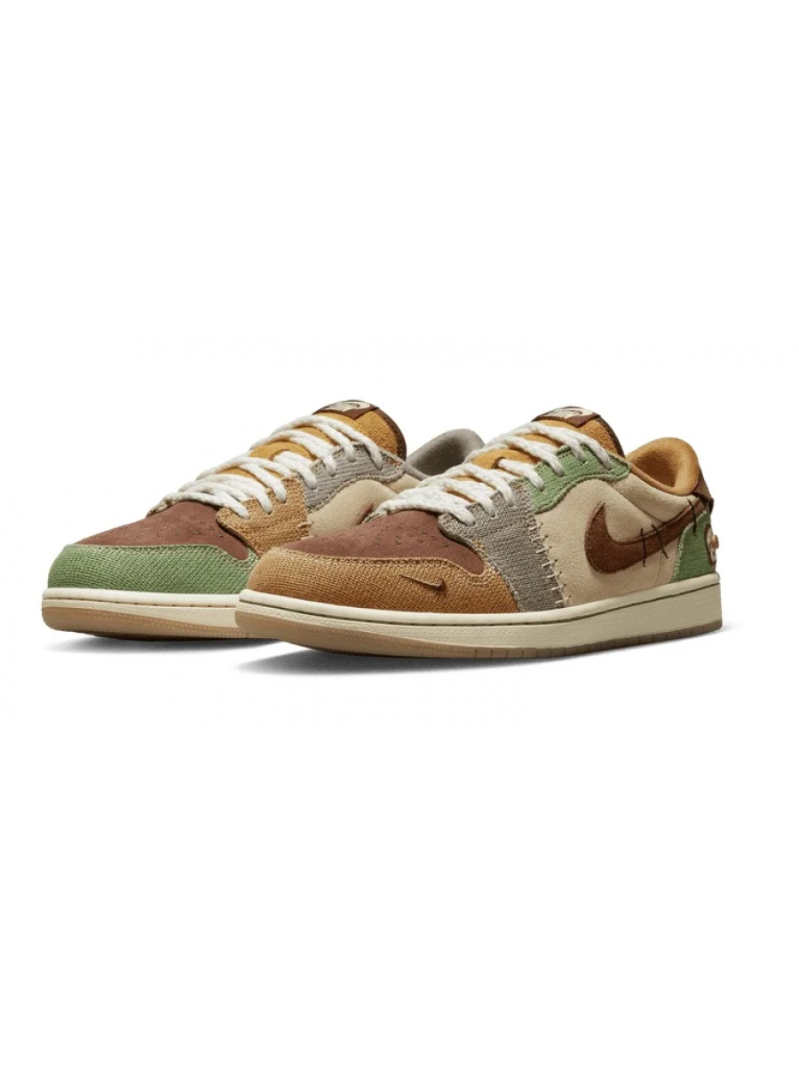 Кроссовки Nike Air Jordan 1 Low Brown Voodoo Коричневые Nike
