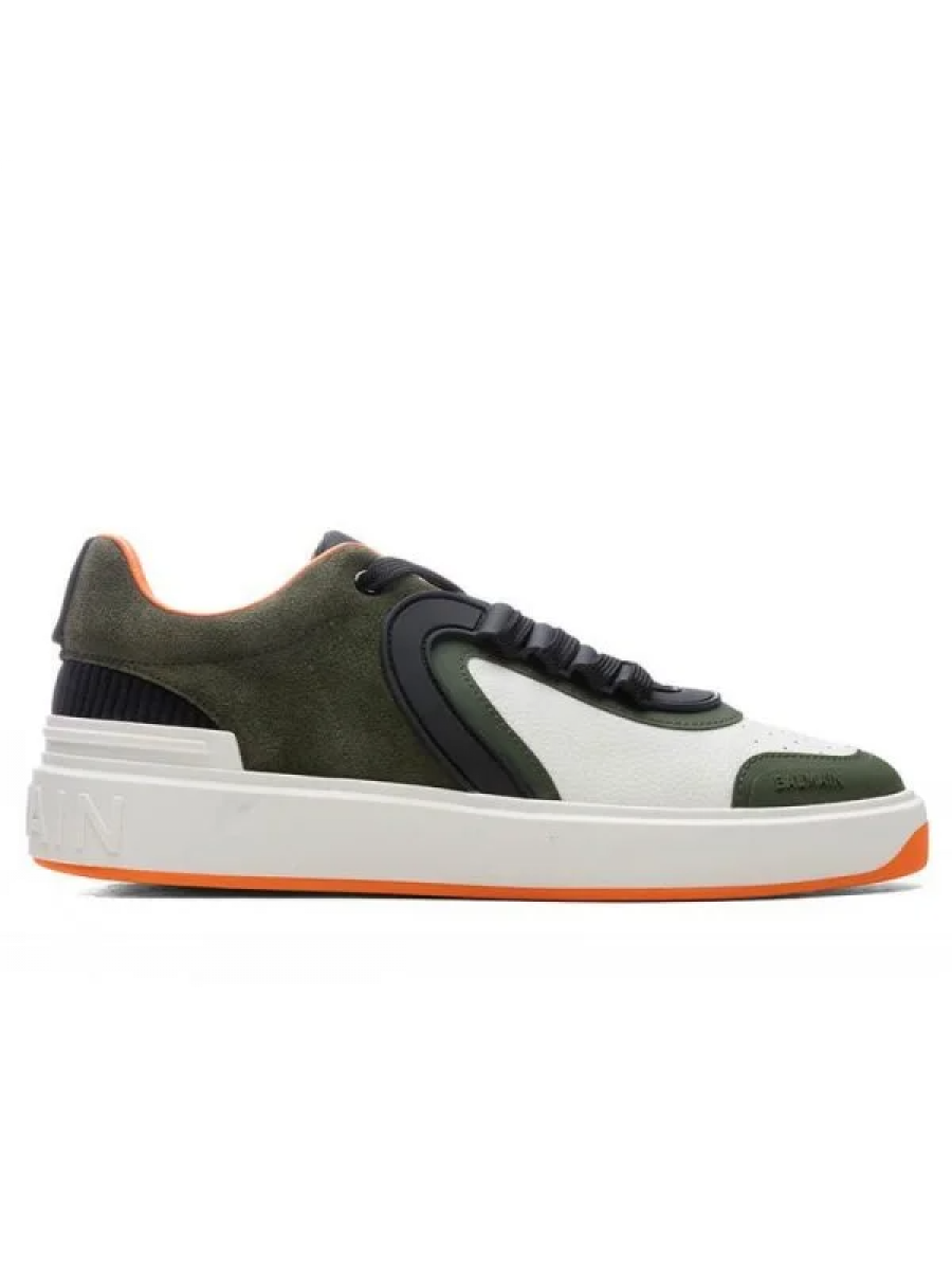 Кроссовки Balmain B-skate Low Top Зеленые
