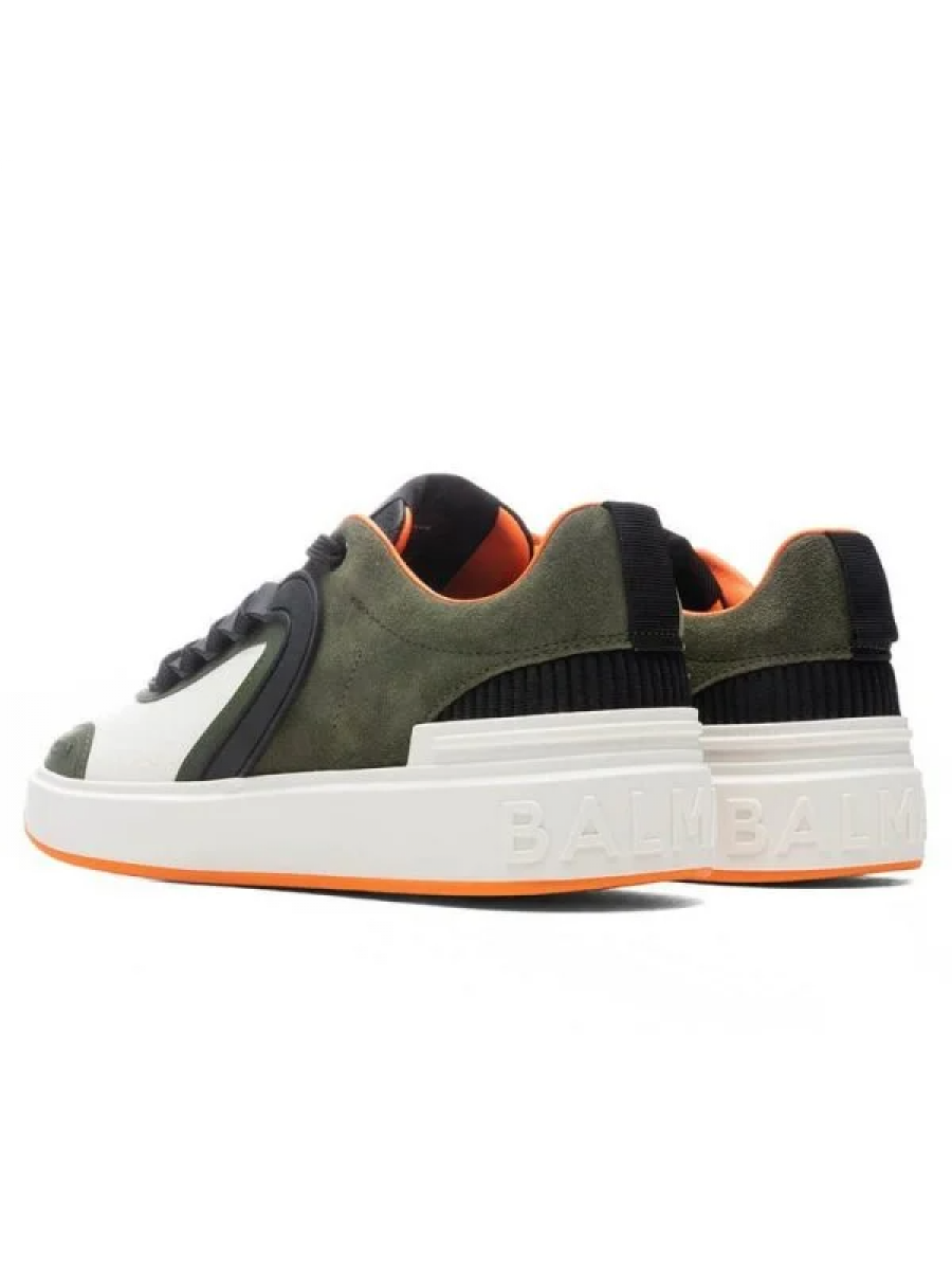 Кроссовки Balmain B-skate Low Top Зеленые