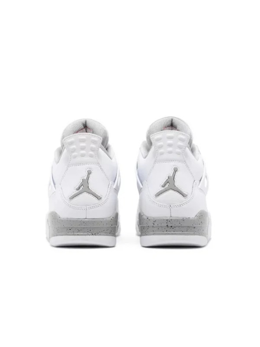 Кроссовки Nike Jordan 4 Retro White Oreo Белые