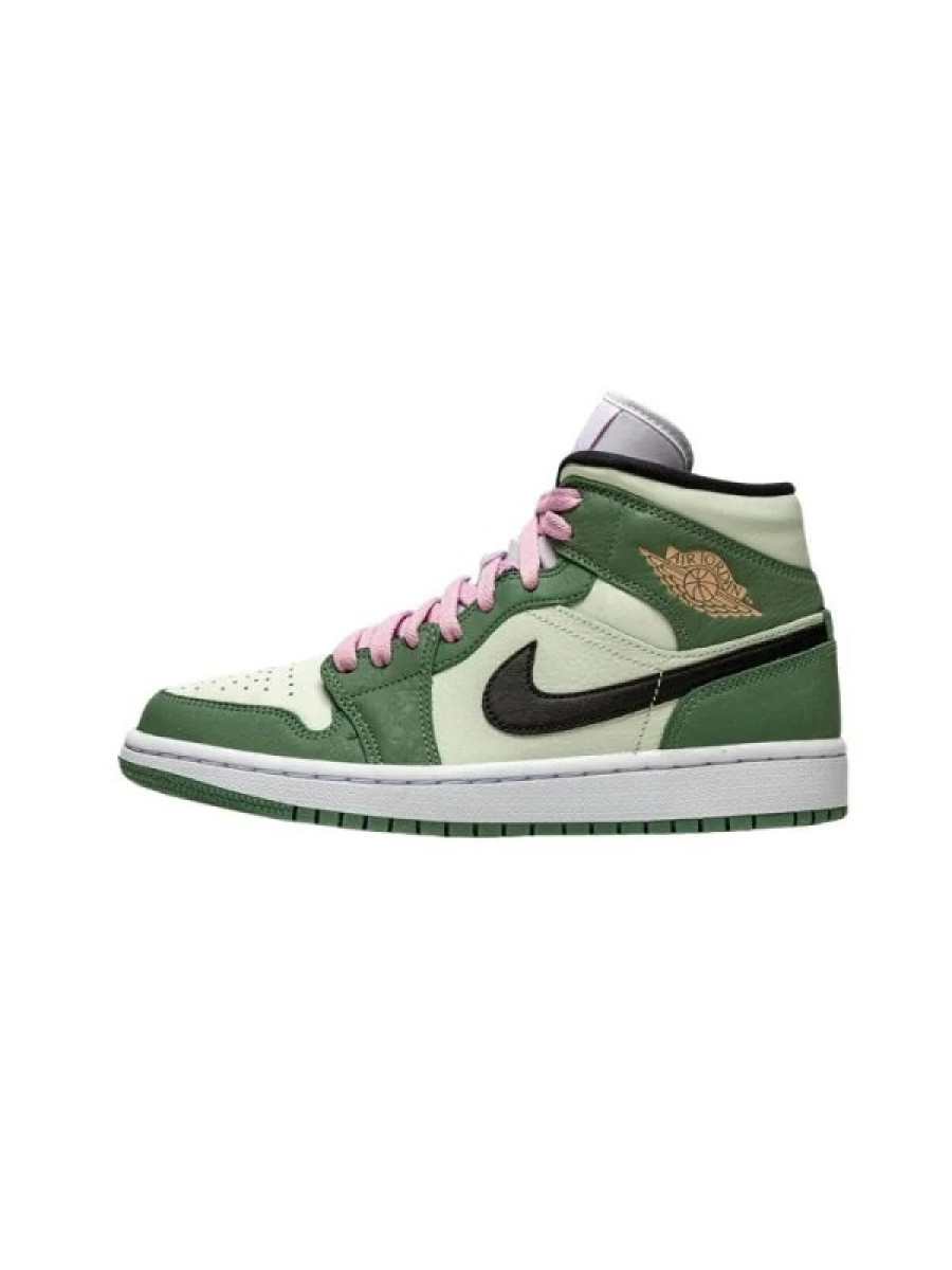 Кроссовки Nike Jordan 1 Mid Wmns Зеленые