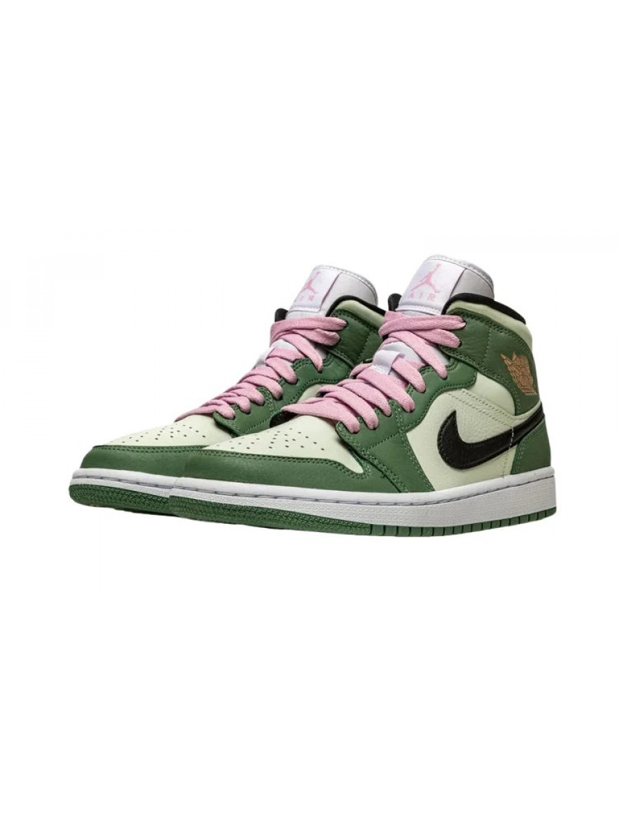 Кроссовки Nike Jordan 1 Mid Wmns Зеленые Nike