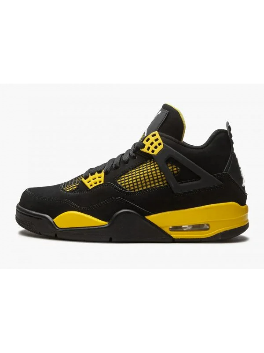Кроссовки Nike Air Jordan 4 Retro Thunder Черные