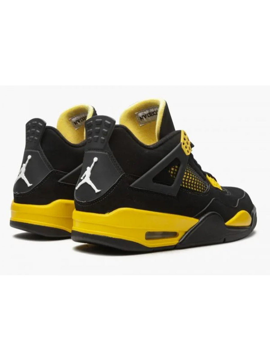 Кроссовки Nike Air Jordan 4 Retro Thunder Черные