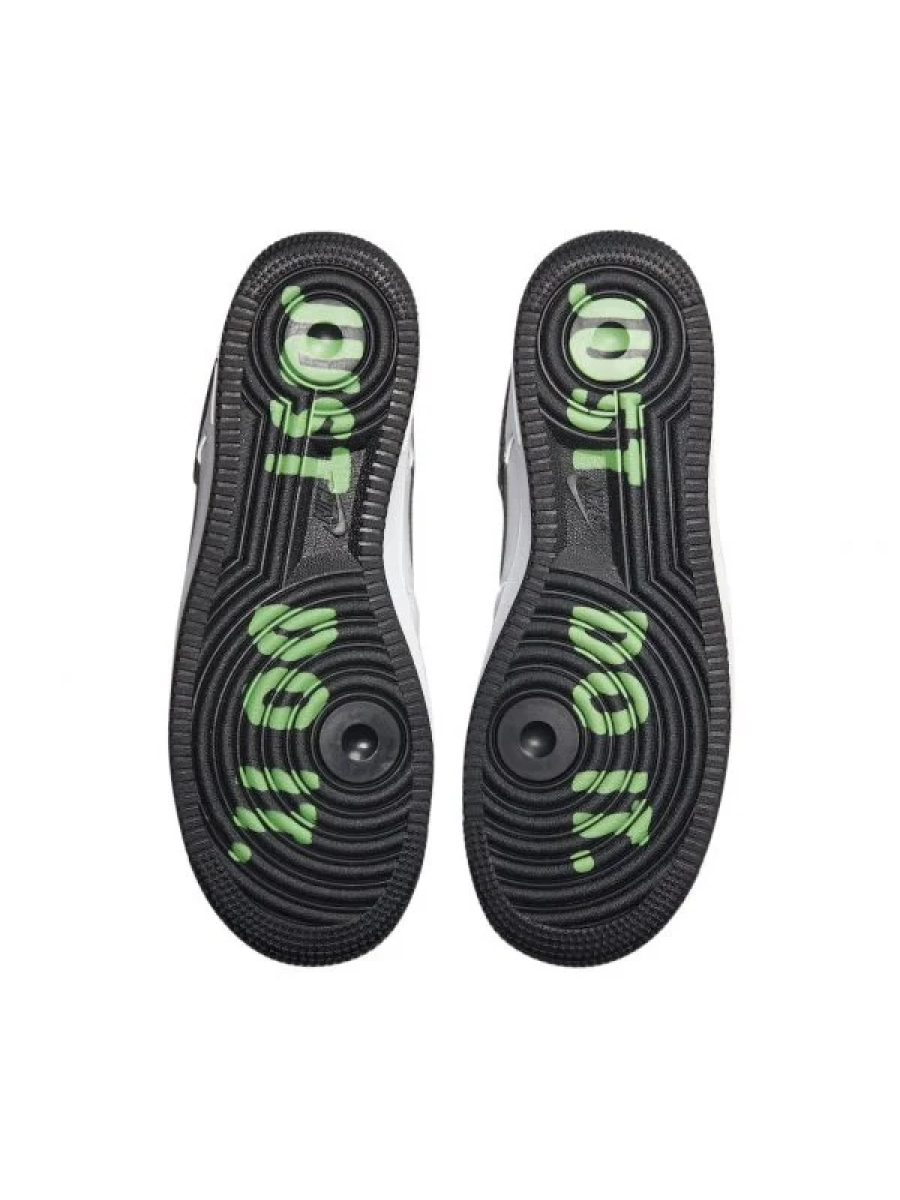 Кроссовки Nike Air Force 1 Low Just Do It White Black Green Белые