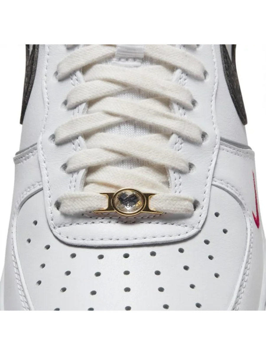 Кроссовки Nike Air Force 1 Low Just Do It White Black Green Белые