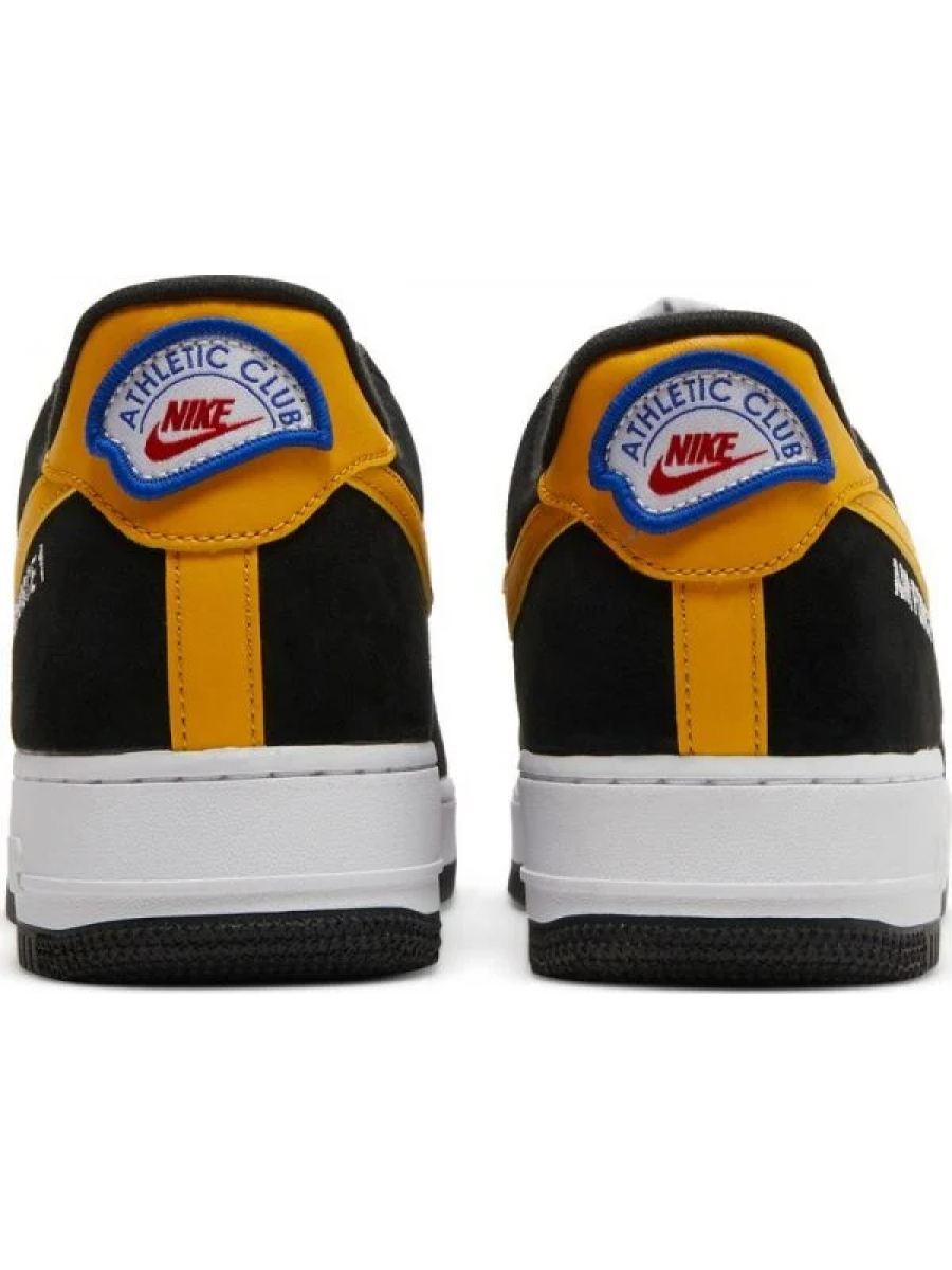 Кроссовки Nike Air Force 1 Low Gs Athletic Club Black University Gold Черные