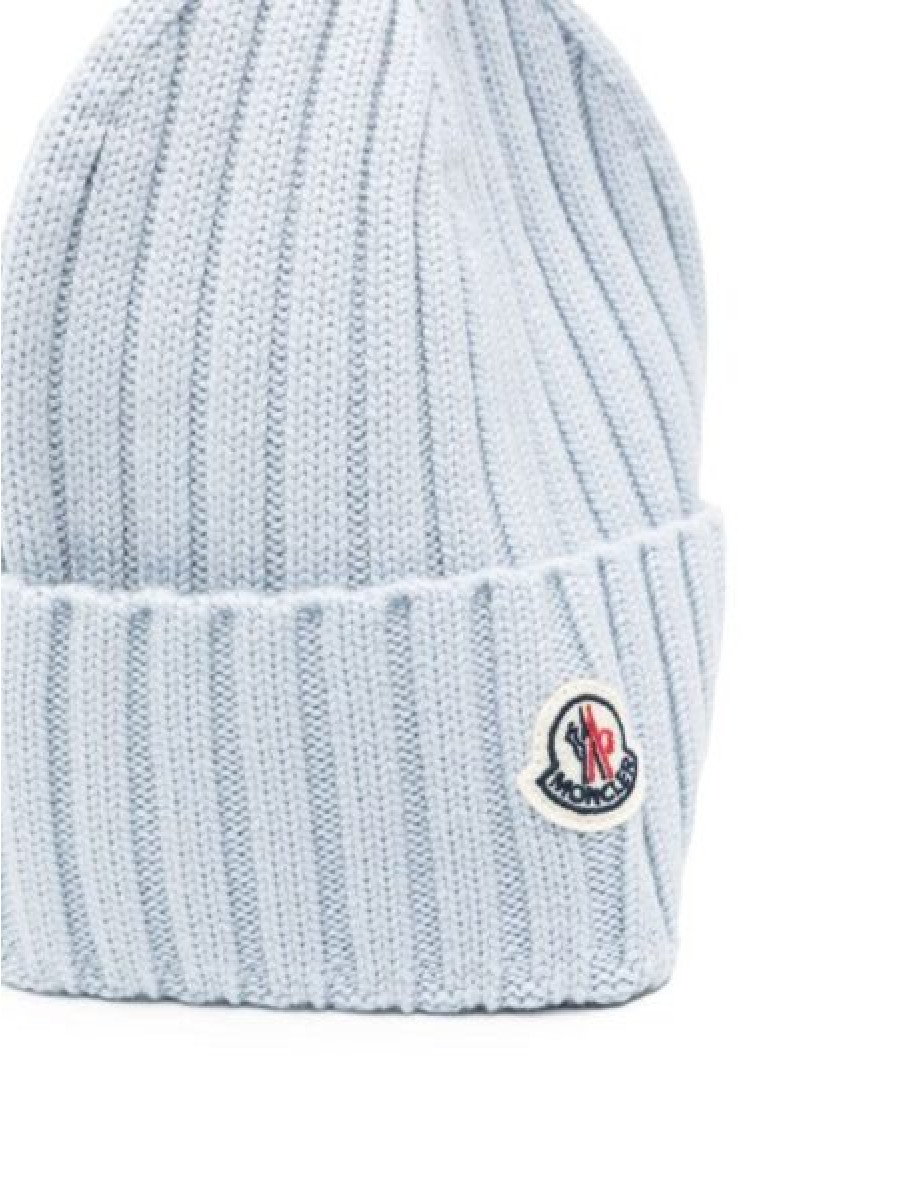 Шапка Moncler Голубая