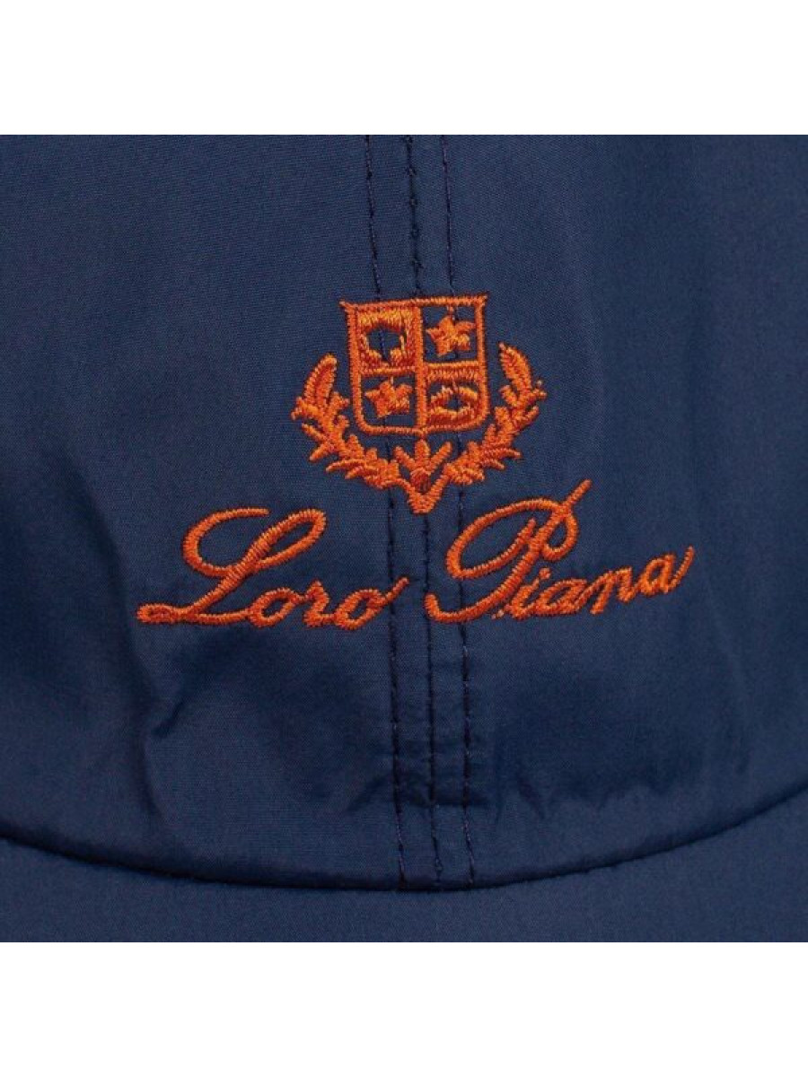 Бейсболка Loro Piana Темно-синяя