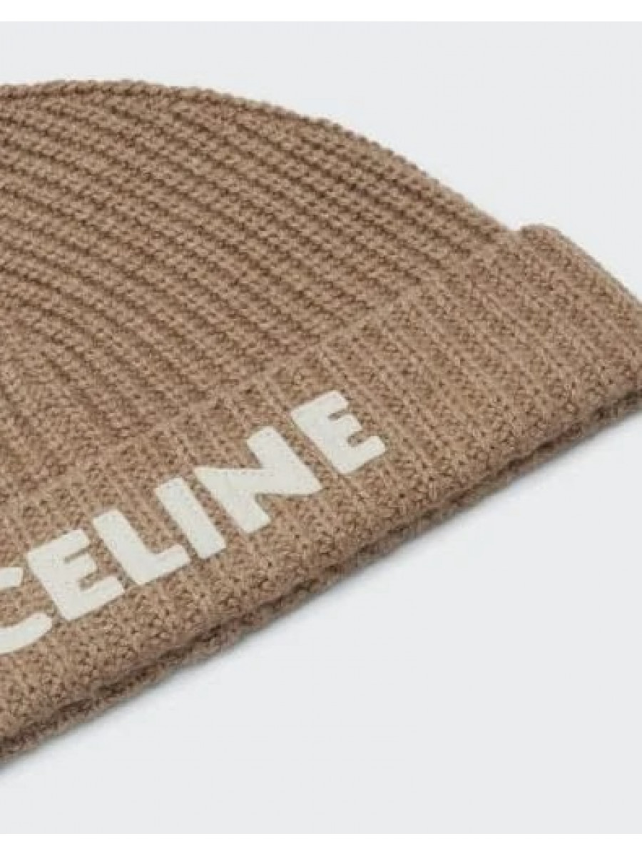 Шапка Celine Коричневая