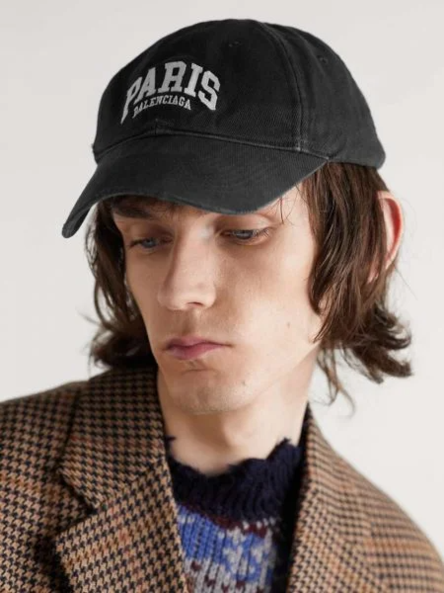 Бейсболка Balenciaga Cities Черная