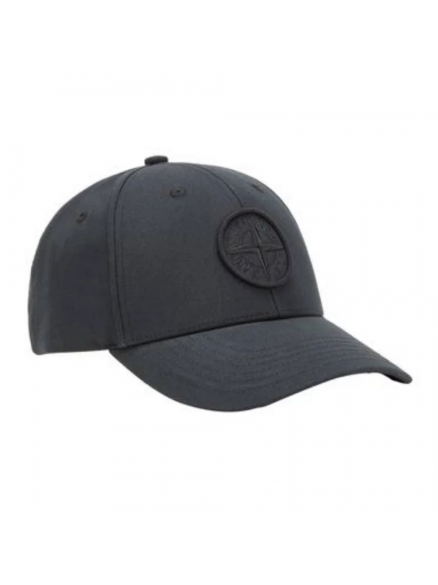 Бейсболка Stone Island Темно-синяя Stone Island